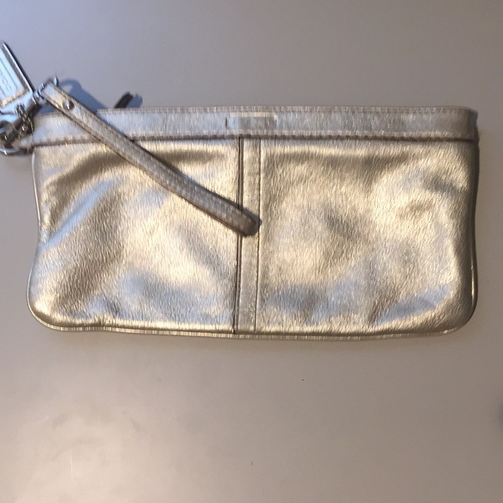 Coach Gold Wristlet